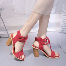 Load image into Gallery viewer, moda topuk sandalet